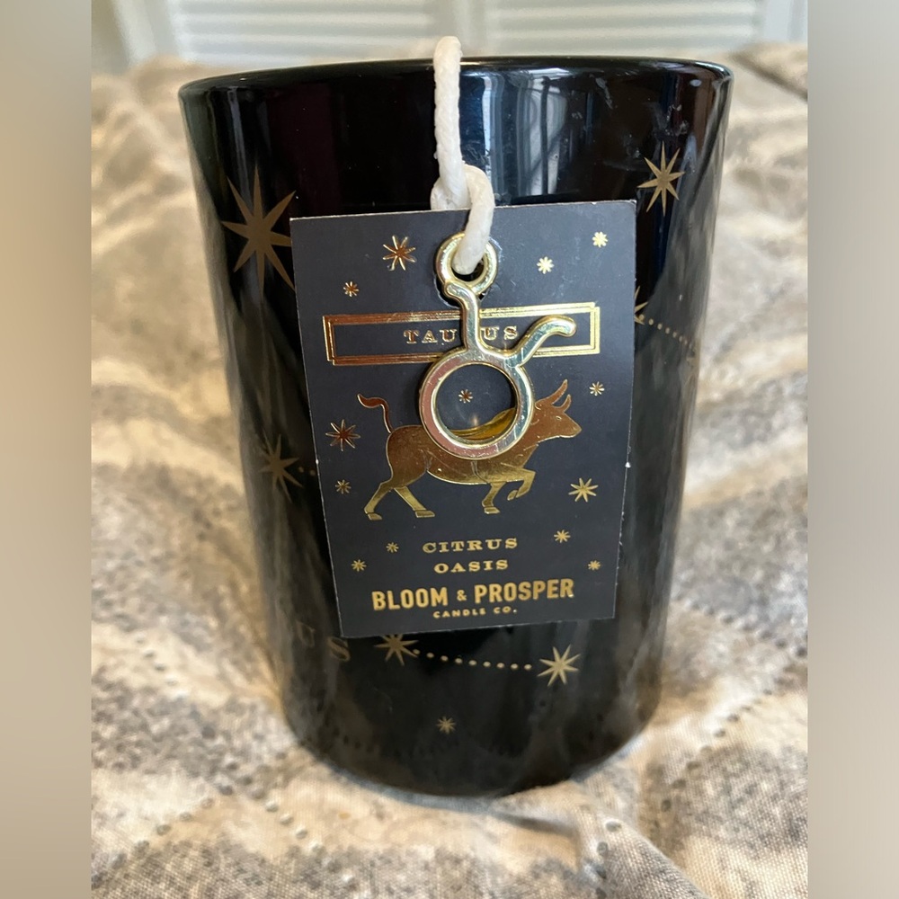NWT Bloom and Prosper Taurus Zodiac Candle